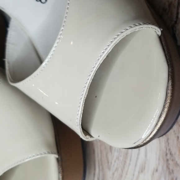 Brighton Flame Leather Open Toe Wedge Heel Sandals - Picture 16 of 16